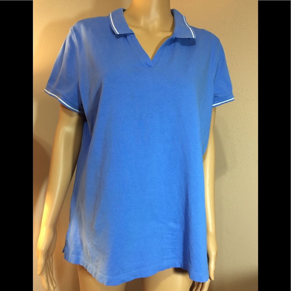 St John’s Bay Petite Blue Polo
